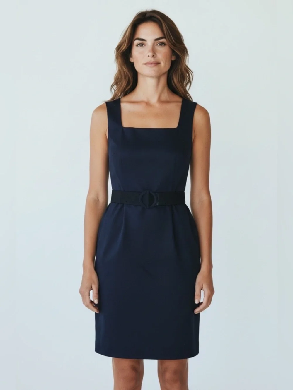 TORY BURCH Leena Belted Dress in Navy ~ Size 6
